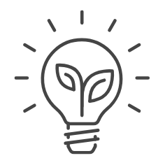 Ampoule cœur double feuille