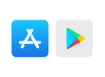 Picto d'app store et Play store 